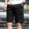 Shorts estivi uomini casual bianco colore solido elastico Bermudas maschio 2024 Trends pantaloni puro cott l27z#