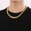 10MM Punk Miami 18K Gold Plate Bracelet Collier Bracelet Bracelet Pour Hommes Femmes Hiphop En Acier Inoxydable Montre De Luxe Bracelet Chaîne Ras Du Cou Colliers Bijoux