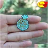 Pendants Skl Head Butterfly Witch Hairless Cat Brooches Pins Jackets Coat Lapel Pin Bag Button Collar Badges Gifts Medical Jewelry D Dhahw