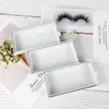 118x60x22mm lash boxes Spot Color Transparent Drawer Eyelash Box Print logo in stock A pair of magnet window eyelash boxes