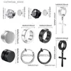 Manchette d'oreille Manchette d'oreille 10 paires Clip d'oreille Faux cerceaux d'oreille pour hommes et femmes Clip d'oreille magnétique Clip en acier inoxydable sur boucles d'oreilles pendantes Y240326