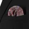 Handkerchiefs Pink Mens Pocket Square Multicolor Silk Fashion Brown Steering Orange Wedding Red Hanky Gift Accessories Y240326