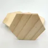 Crafts 25pcs 5mm thick Unfinished Wood Cutout Shapes Hexagon Shape Wooden Slices for Party Wedding Home Decoration