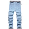 Jeans pour hommes Street Hommes Lâche Moto Droite Cargo Mâle Multiples Poches Élégant Charpentier Denim Pantalon Vêtements