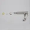 Rubinetti per lavandino del bagno G1 / 2 Rubinetto per cucina / lavabo singolo in acciaio inossidabile 304 a freddo rapido Rubinetto per acqua resistente alla ruggine e alla corrosione