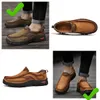 Neu verkaufte Lederschuhe für Herren, echtes Leder, übergroße Slipper, lässige Lederschuhe, Wanderschuhe, GAI MALE, hohe Qualität, luxuriös, bequem, kühl, mittleren Alters