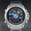 NaviForce Watch Mężczyznę Top Brand Luksusowy kwarc ze stali nierdzewnej męskie zegarki Blue Waterproof Sports Big Brance Male Clock 240318