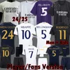 Mbappe Jerseys 23 24 Bellingham Soccer Vini Jr Endrick Reals 풋볼 셔츠 플레이어 버전 모드 Modric Rodrygo Camiseta Kids Kit Madrids 2023 2024 2025 유니폼 3xl 4xl