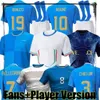 22/23 Koszulki piłkarskie Italia Italiys Bernardeschi Chiellini Bono Bunicci Belotti Insigne Football Shirt 2022 2023 Concept Fan Player Wersja Zestawy Sock Pełne zestawy JJ 3.26