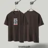 Top Vision High Quality Ts American Trendy Bee Man Short Sleeved Brown Top T-shirt