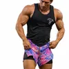 Mannen Zomer Shorts Met Voering Rits Pakketten Voor Mannen Workout Gym Fitn Basketbal Strand Shorts 20vj #