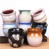 Plantadores estilo coreano cerâmica grossa respirável vaso de plantas suculentas plantador vaso de flores bacia recipiente casa decoração do jardim