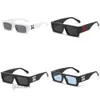 Mode mit Sonnenbrillen, Designer-Offs-Rahmen, Stil, quadratisch, Marke, Sonnenbrille, Pfeil x schwarzer Rahmen, Brillen, Trend, Sonnenbrille, hell, Sport, CFMW