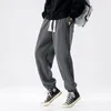 HIQOR 2023 Jesienne Zima nowe spodnie do joggerów Mężczyzn Mężczyznki Spodnie Cable swobodne wygodne dresy plus wielkości Spodnie siłowni M-3xl R6MQ#