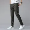 2024 Wolsey Golf printemps été automne hommes pantalons de Golf haute qualité élasticité Fi décontracté respirant pantalon gris armée vert 217X #