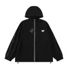 Men's Jackets Designer 2024 Early Spring New Luxury Fashion Drawstring Waist Design Slim Hooded Cardigan Windbreaker Coat 4CFX