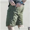 Mens Shorts Men Urban Military Tactical Outdoor Waterproof Wear Resistant Cargo Quick Dry Mti Pocket Plus Size Hiking Pants Drop Deliv Otcj9