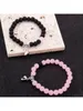 2pcs/Set Stretchable Love Heart Matching Bracelets, Ideal Gift For Best Friends, Couples, Family Members