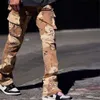 2023 Camo Cargo Pants Large Size 3XL Pantaloni dritti Camoue Stampa Grandi tasche Streetwear Fondi popolari b7xG #