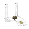 Decor Turtle Basking Platform Acrylic Reptile Resting Terrace Hangable Turtle Drying Platform Turtle Terrarium Dock Tortoise Habitat