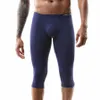 Mens Bulge Pouch Board Leggings corti Cintura elastica Corsa Allenamento Fitn Sport Pantaloncini atletici Pantaloni Costumi da bagno 860n #