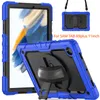 Étui pour tablette avec dragonne rotative à 360° pour Samsung Galaxy Tab A9 Plus 11 pouces A9 + 2023 SM-X210/X216/X218 Housse de protection en silicone robuste et résistante aux chocs