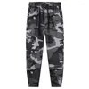 Pantalon pour hommes Plus Taille 7XL 8XL Printemps Automne Pur Coton Cheville Cargo Hommes Vêtements Casual Loose Joggers Camouflage Pantalon Lavé