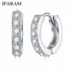 Hoop Huggie 1 paire de boucles d'oreilles étreintes plaquées argent petites boucles d'oreilles rondes en strass pour femmes bijoux de mode chauds cadeaux bijoux cadeaux 24326