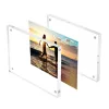 Cadres de photographie en acrylique transparent Double face, présentoir d'images, peut contenir 8mm + 8mm d'épaisseur, décor de bureau de chambre à coucher