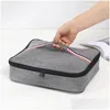 Sacos de almoço Insated Box Bag Portátil Flat Tote Grande Capacidade Food Delivery Cooler para Trabalhar Caminhadas Viagem Drop Home Garden Housekeep Othwn