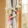 Accessories Cartoon Bunny Curtain Tiebacks Holdbacks Doll Animals Curtain Buckles Clips Holders Cute Rabbit Plush Toy Curtain Fasteners