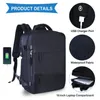 Backpack 16inch Travel For Women Carry On Laptop Backpacks USB Charging School Waterproof Daypack Independent Shoe Bag