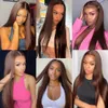 Perruque Lace Frontal Wig naturelle lisse sans colle, cheveux humains, brun chocolat, 13x4 HD, 13x6, perruque Lace Frontal Wig, pour femmes