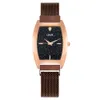 Fashion Oval Wine Bucket Starry Sky Absorbent Iron Band Women's Watch