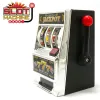 Lådor las vegas stil bordsskiva spelautomat mekanisk fruktmaskin pengar lådan mynt bank casino jackpot spelautomat piggy bank modell