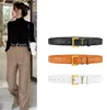 2024 Womens Top Quality Genuine Leather YSLLLLLS Designer Belt Fashionable High end Cowhide Needle Button Belt Belt Belt with Dress and Jeans SAINT LAURENTs YSL