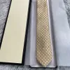 Cravate en soie tissée avec lettres pour hommes, noir, bleu, Jacquard, fête, mariage, Business, Design à la mode