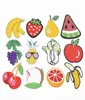 120pcs ricamato in ferro da cucitura su patch badge fruit tessuto in tessuto panno Applique7380839