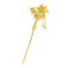 Hairpins Ancient Gold Craft Tassel Hanfu Tiara Romantic And Creative High Quality Lily Flowers Blossom Hair Jewelry For Women Hairpin Ot6Aq