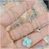 Van Jewelry Vanclef Four Leaf Clover Bracelets Cleef Bracelet Charm Luxury Designer Love Ring Mother Of Pearl Sweet Blue Shell 18K Gold 4 Leaf Flower Brand Bangle Br