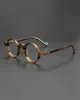 Designer Zonnebril Acetaat Kleine ronde bril Men Retro vintage vierkante bril frame vrouwen bijziendheid op recept frames spectac4866046