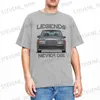T-shirts pour hommes Hommes Vintage Car W201 Legends Never Die Shirt Merch Classic 190E Cars Pur Coton Vêtements Nouveauté Classique T-shirts T240325