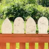 Crafts 48Pcs Fairy Door Craft Unpainted Fairy House Doors Blank Unfinished Fairy Doors R7UB