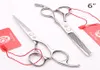 6quot JP 440C Purple Dragon Silver Professional Human Hair Scissors Barberquots frisörande sax som klipper tunnare SCISSOR3852663