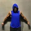 Blank Bodybuilding Stringer Sleevel Hoodie Gym Tank Tops Heren Spier Singlets Shirt Cott Fitn Vest Cott Sport Kleding h0Ga #