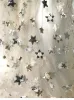 Tissu glace 1y / lot Sequin Mesh étoiles de tissu broderie tissu pour robe de lace de mariage décoration de dentelle de bricolage personnalisé Tabillard Tx924
