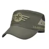 Berets Cotton Polyester Army Hat Spring Summer Breathable Adjustable Baseball Cap Casual Cadet