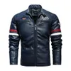 Lente en Herfst Mannelijke Leren Jas heren Nieuwe Luchtmacht Piloot Motorfiets Leren Jas Fi Mozaïek Rode Leren Jas s8KR #