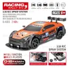 Samochód elektryczny/RC 2.4G Drift RC Car 4WD Silna prędkość RC Drift Car zabawka zdalne sterowanie Model samochodowy RC Pojazd z lekkim sprayem dla dziecka T240325