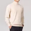 sweatwear Men's Sweater Solid Color High Neck Pullover Knitted Warm Turtleneck Sweatwear Woolen Mens Winter Outdoor Basic Tops n6h8#